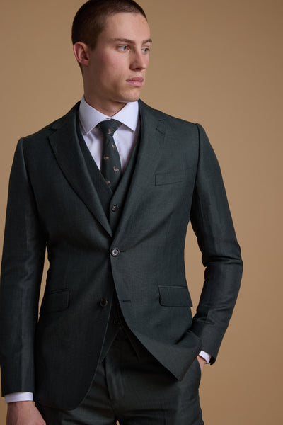 Barkers Faulkner Texture Suit Jacket in green