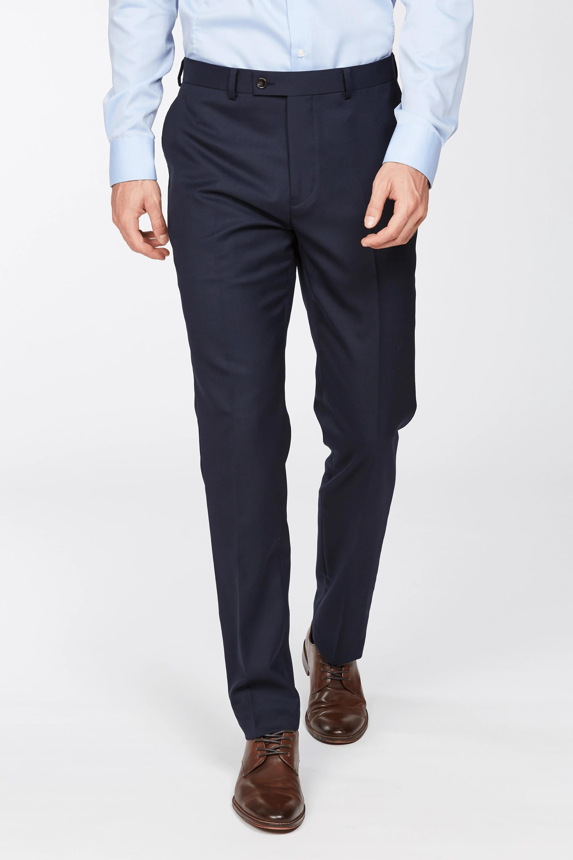 Barkers Bayswater Trouser in navy, modern fit, additional view