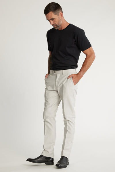 Barkers Lyndon Cotton Pants in bone, tailored fit