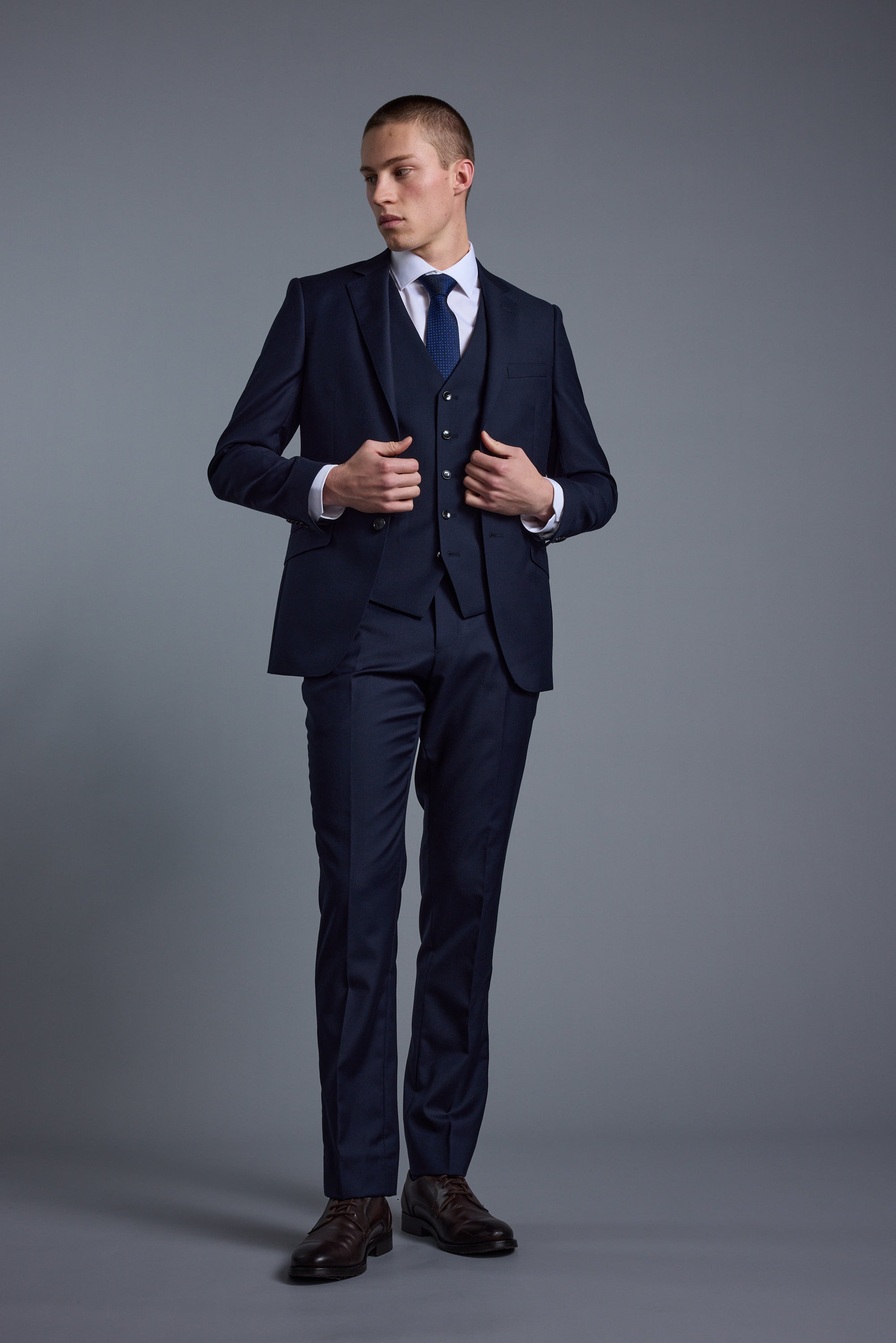 Barkers Mayfair ZQrx Suit Jacket in navy, additional view