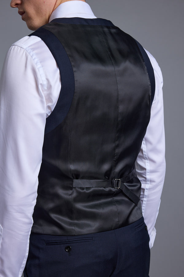 Barkers Mayfair ZQrx Waistcoat in navy, tailored fit, additional view