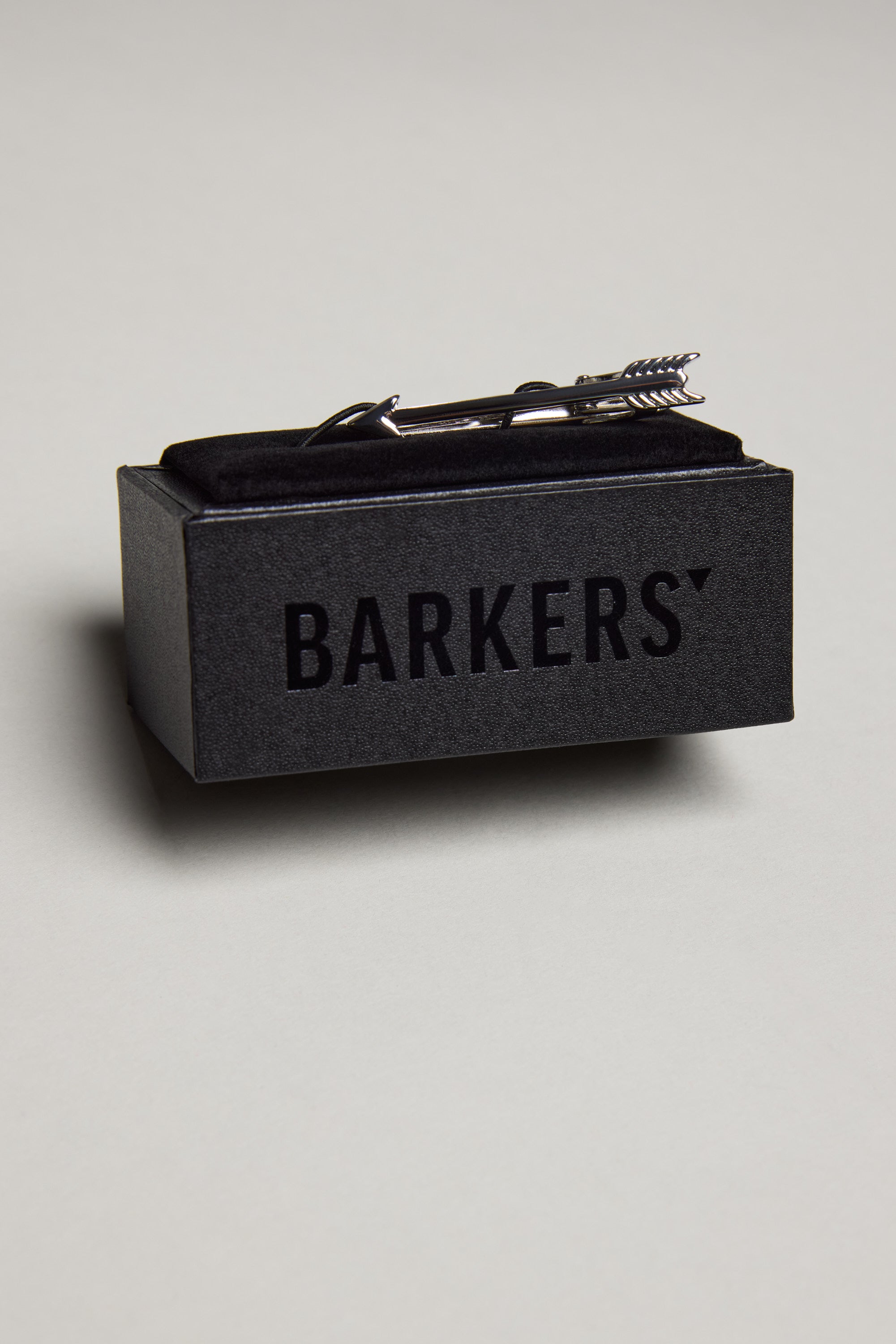 Barkers Arrow Tie Clip in silver