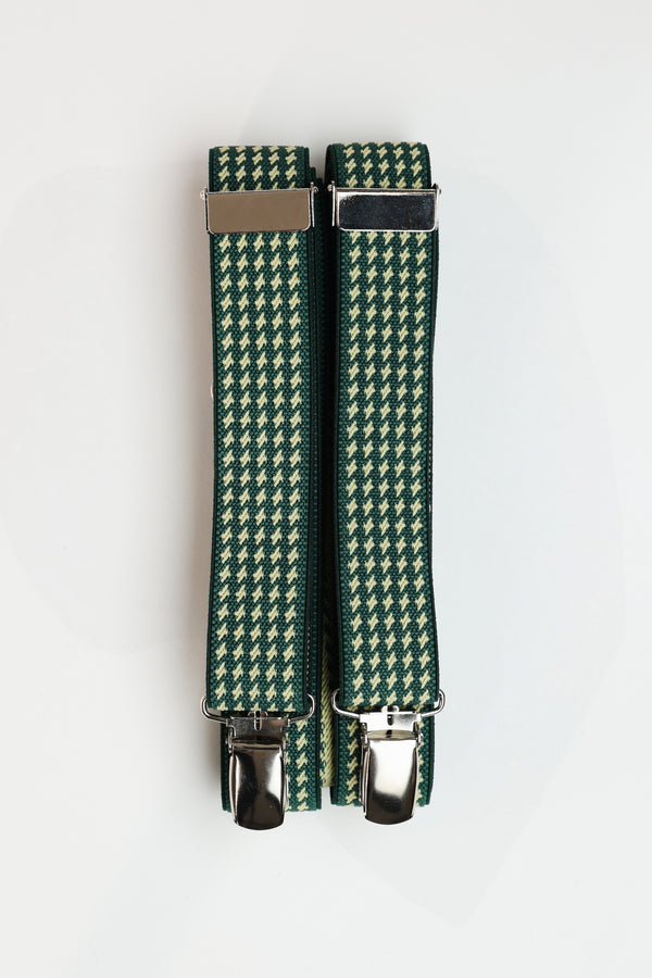 Parisian Geo Braces in green, additional view