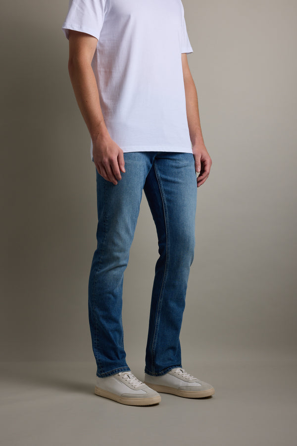 Barkers Wanderer Denim Straight Jean in mid wash, alternate view