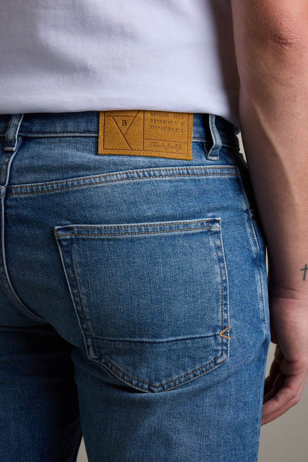 Barkers Wanderer Denim Straight Jean in mid wash, additional view