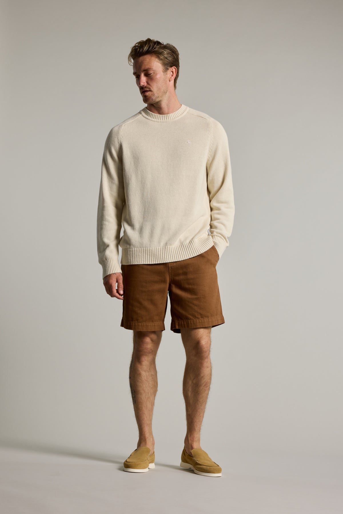 Barkers Harley GD Weekend Short in tobacco, relaxed fit, additional view