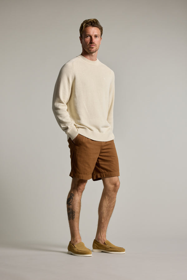 Barkers Harley GD Weekend Short in tobacco, relaxed fit