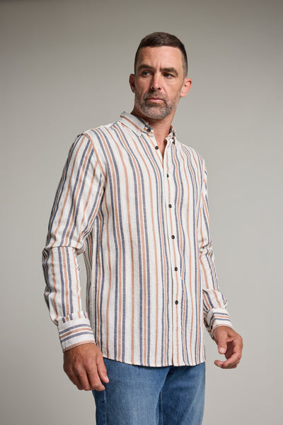 Barkers Haden Stripe Shirt, tailored fit