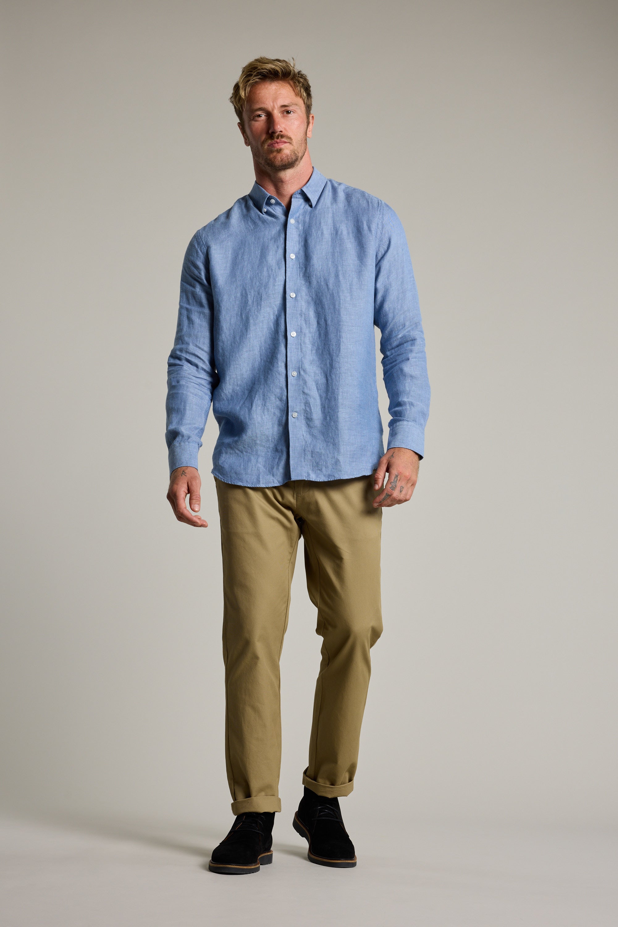 Barkers Cantrellwill Business Shirt in blue, tailored fit, alternate view