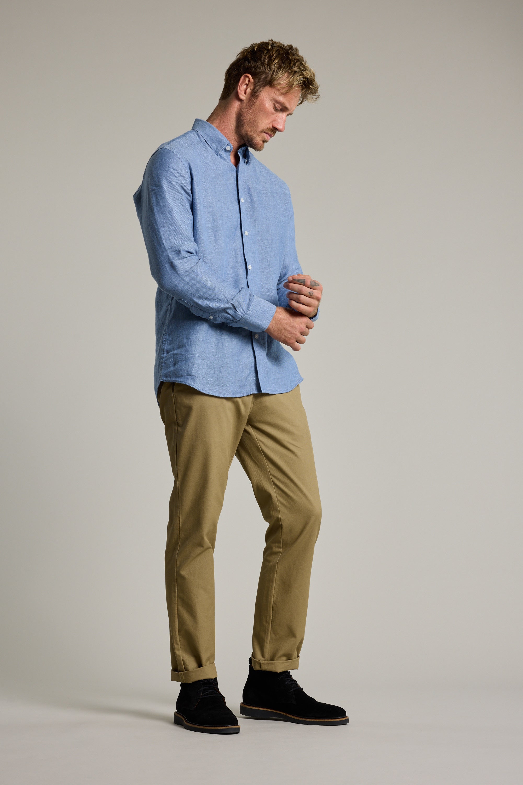 Barkers Cantrellwill Business Shirt in blue, tailored fit, additional view