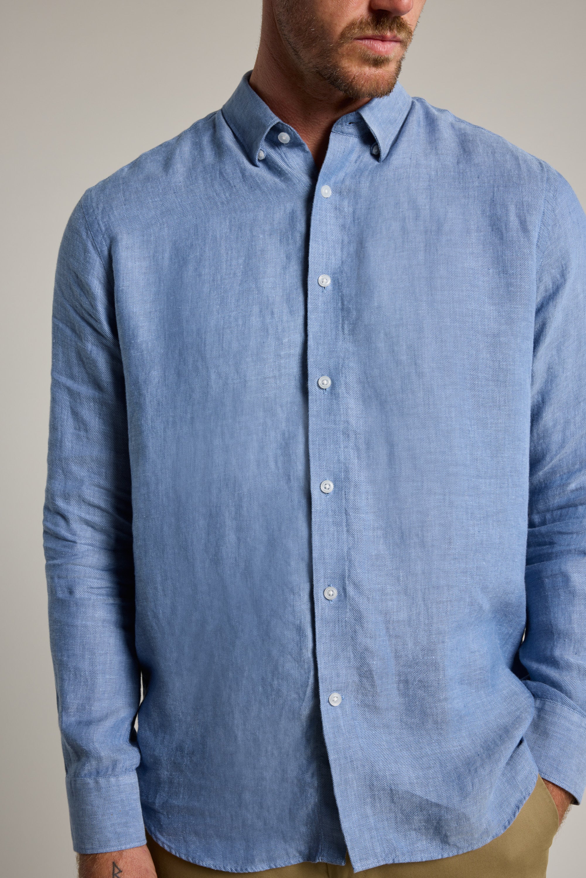 Barkers Cantrellwill Business Shirt in blue, tailored fit, additional view
