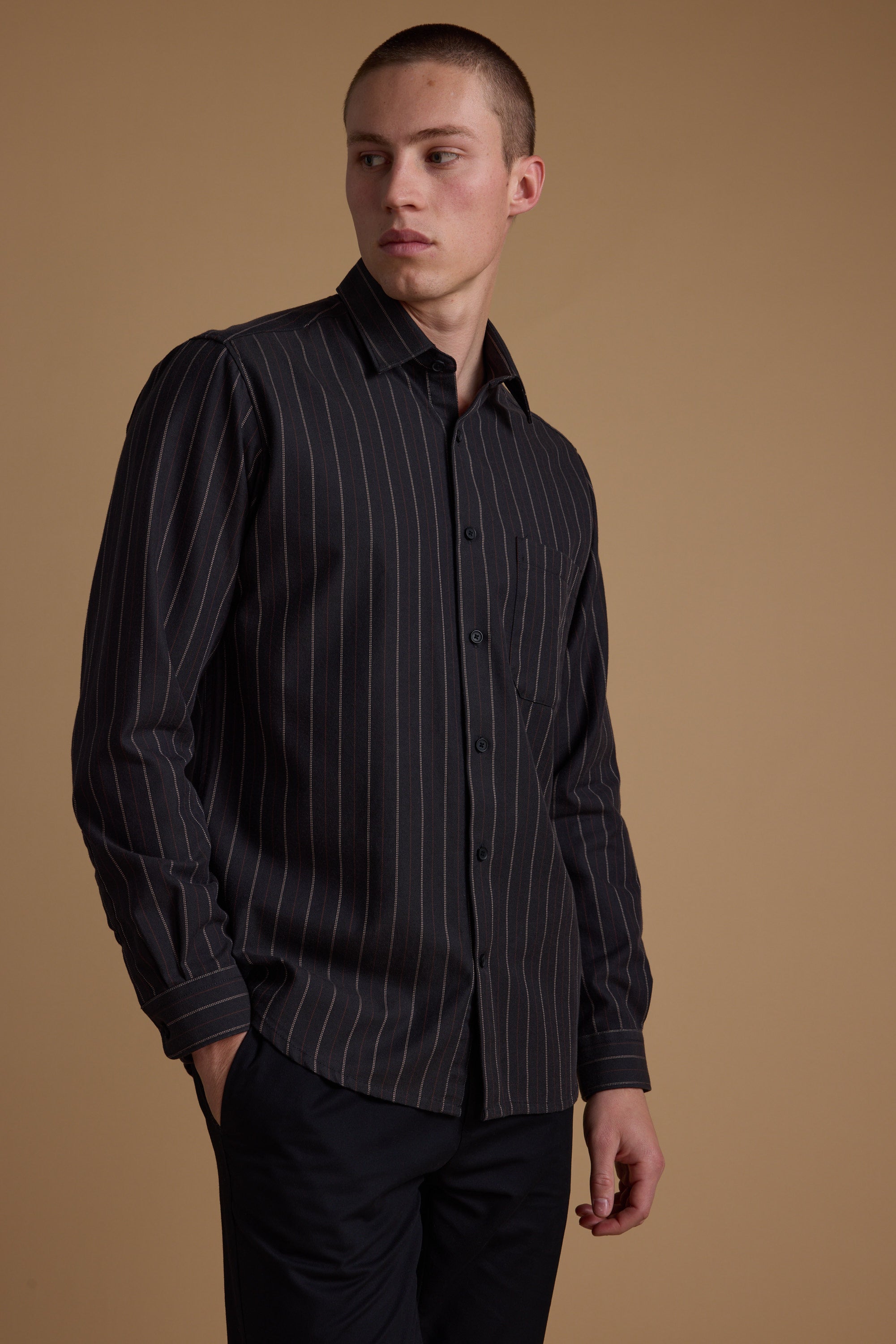 Barkers Hales Stripe Shirt, classic fit, alternate view