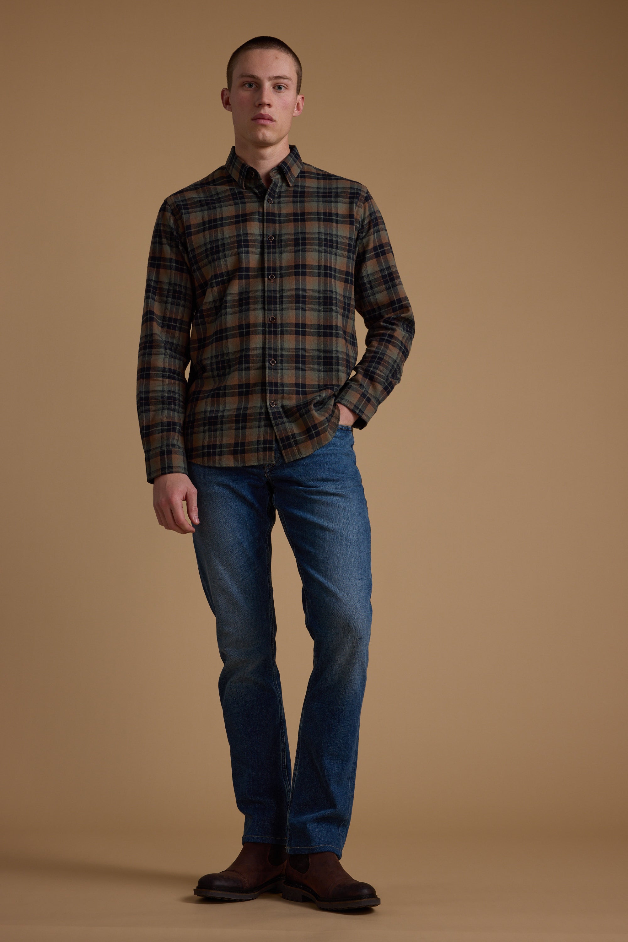 Barkers Cobden Check Shirt, tailored fit