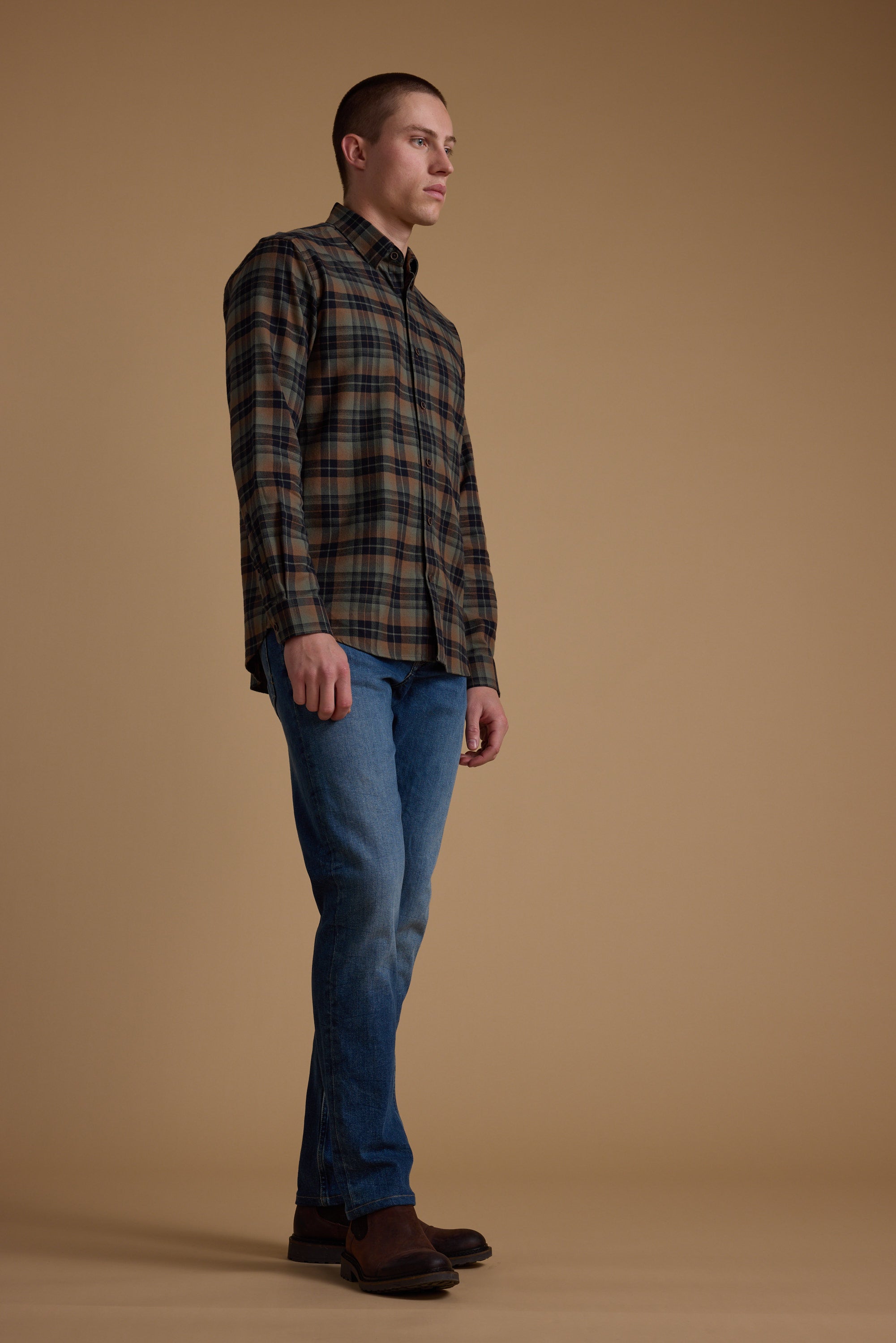 Barkers Cobden Check Shirt, tailored fit, additional view