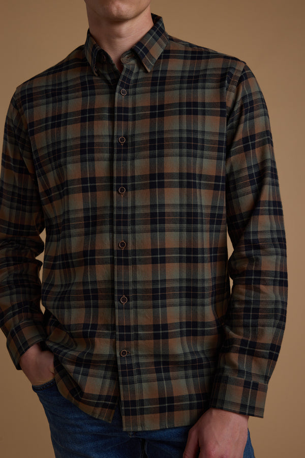 Barkers Cobden Check Shirt, tailored fit, additional view