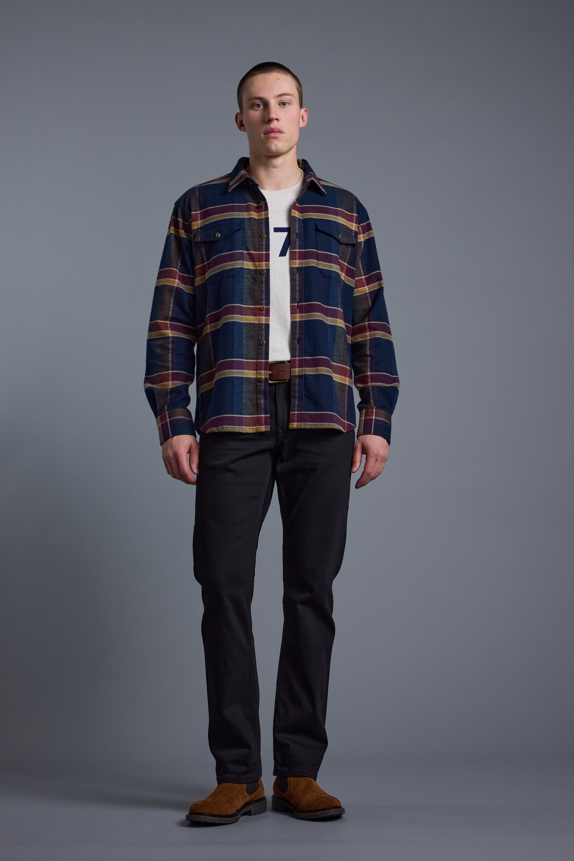 Barkers Heaton Check Overshirt, classic fit, alternate view