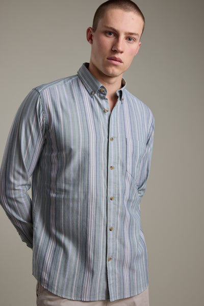 Barkers Huntley Striped Oxford Shirt, tailored fit