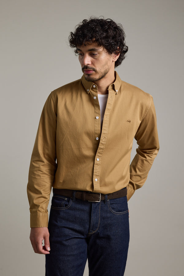Barkers Norma GD Cotton Shirt in camel, classic fit, additional view