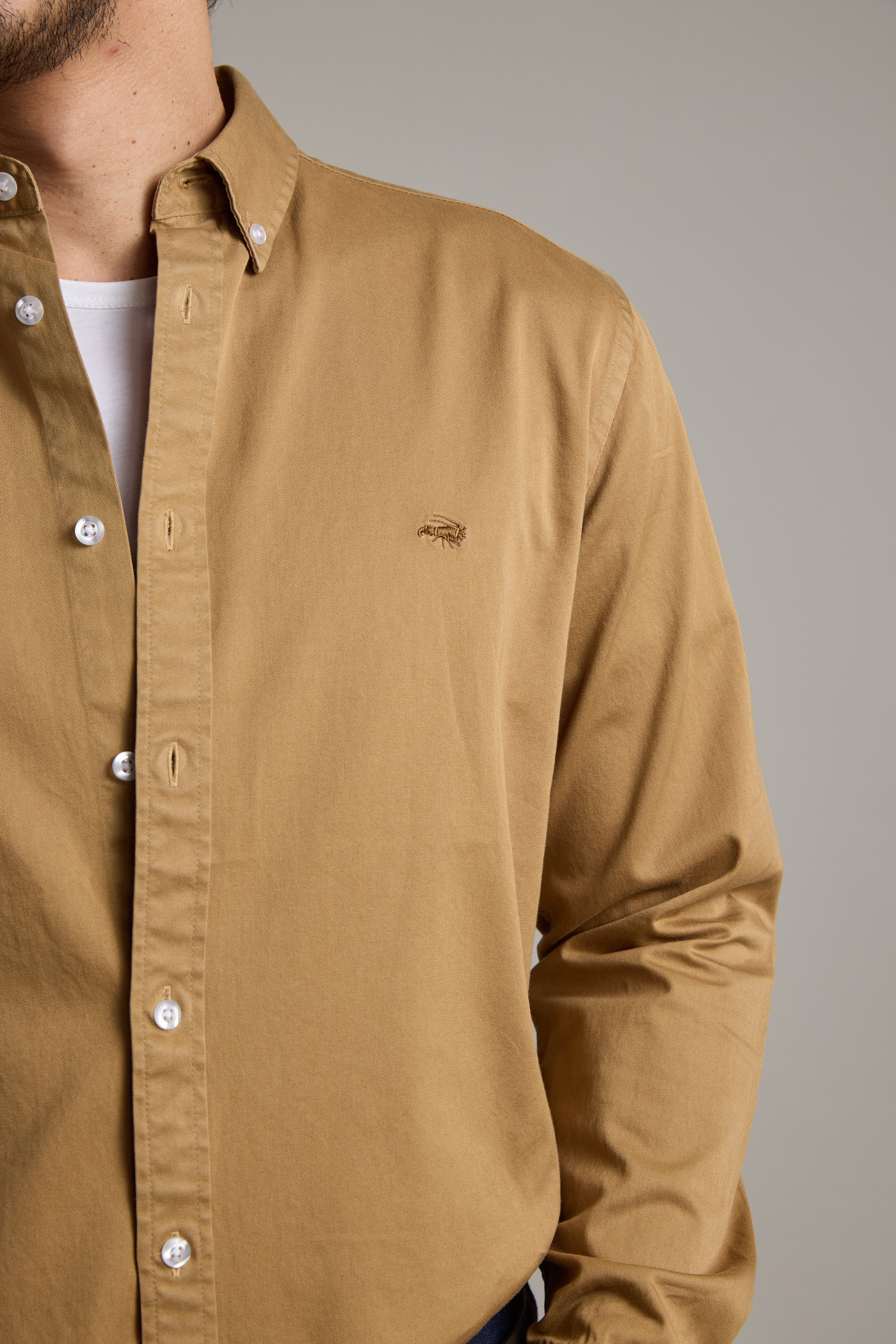 Barkers Norma GD Cotton Shirt in camel, classic fit, additional view