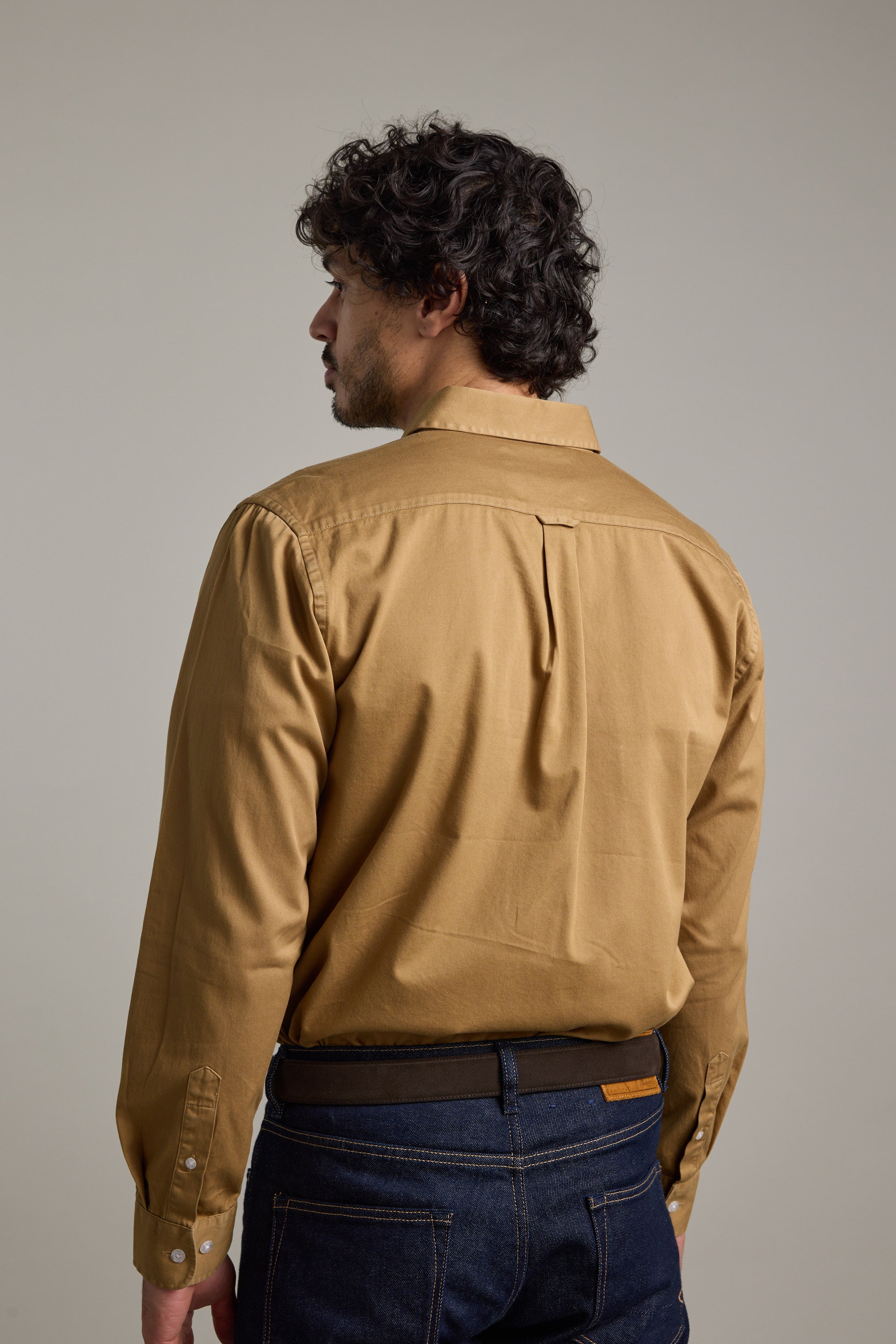 Barkers Norma GD Cotton Shirt in camel, classic fit, additional view