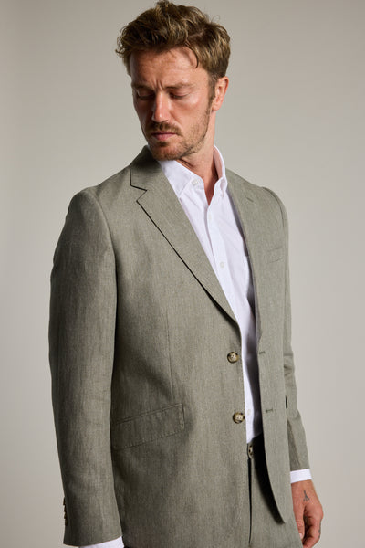 Barkers Paxton Linen Blazer in green