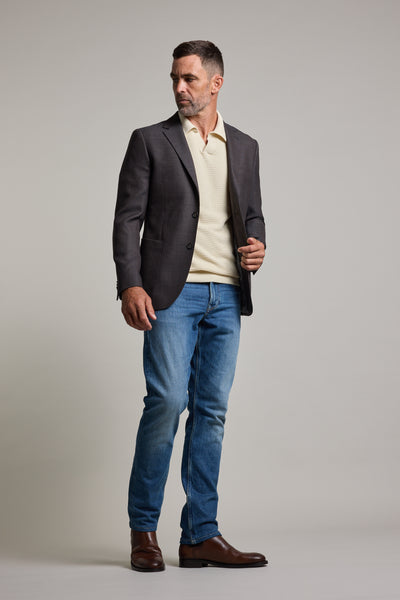 Barkers Riverside Texture Blazer in brown