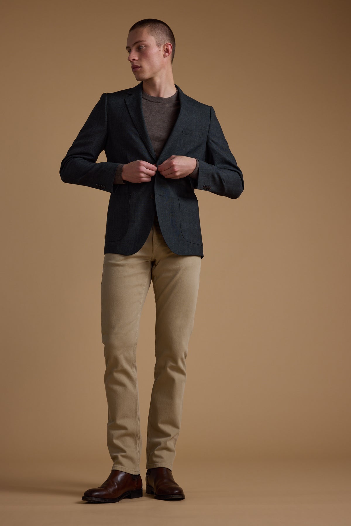 Barkers Freesia Texture Blazer in green, additional view