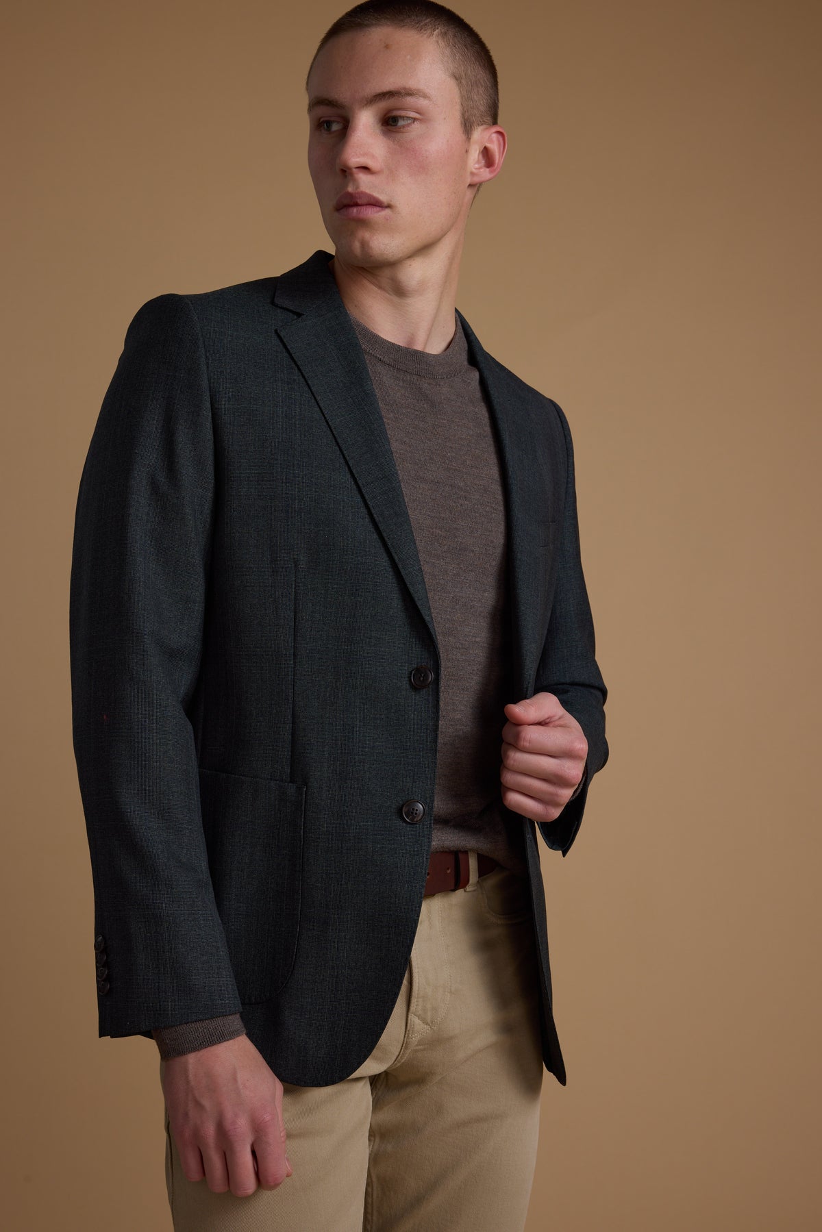 Barkers Freesia Texture Blazer in green, additional view