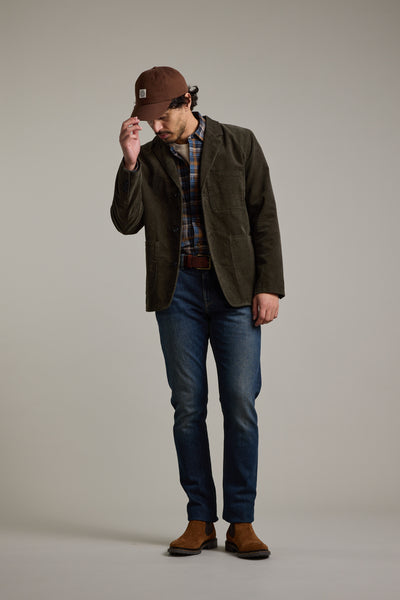 Barkers Byrde Corduroy Blazer in khaki