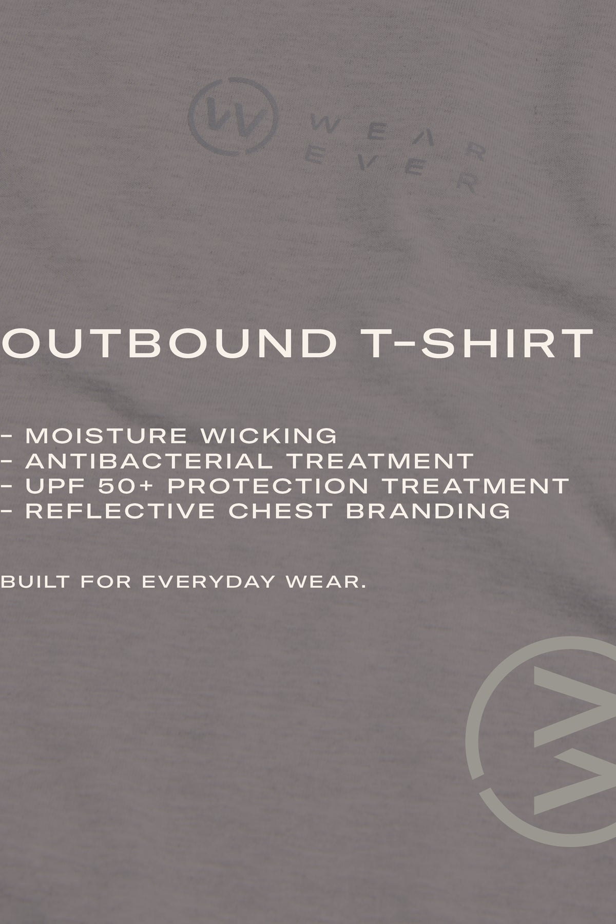 WearEver Outbound T-Shirt in grey marl, alternate view