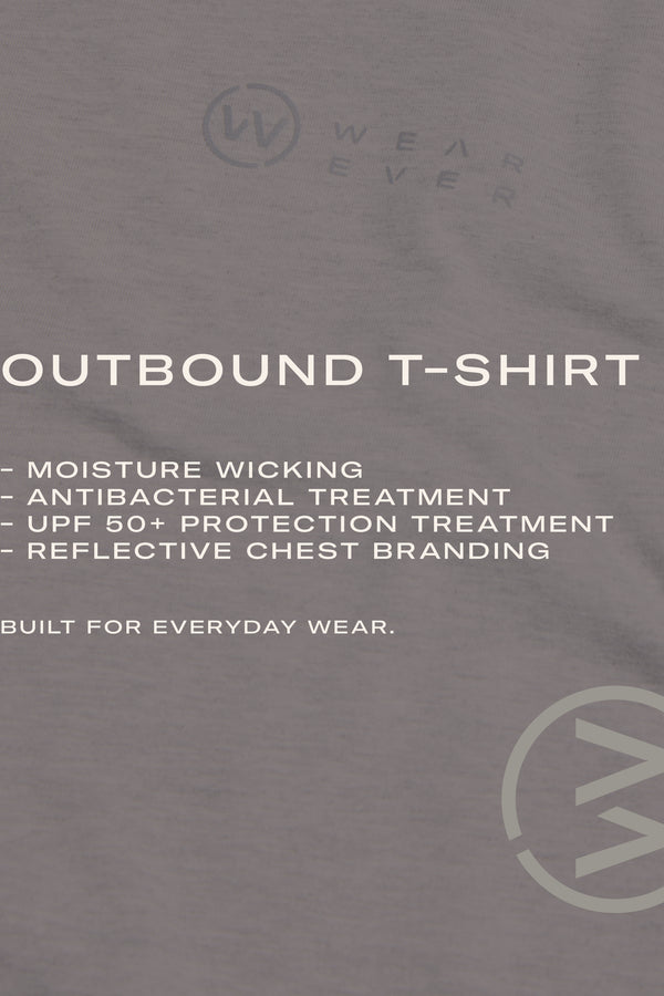 WearEver Outbound T-Shirt in grey marl, alternate view