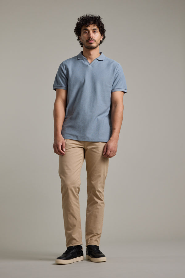 Barkers Winfield Textured Polo in steel, additional view
