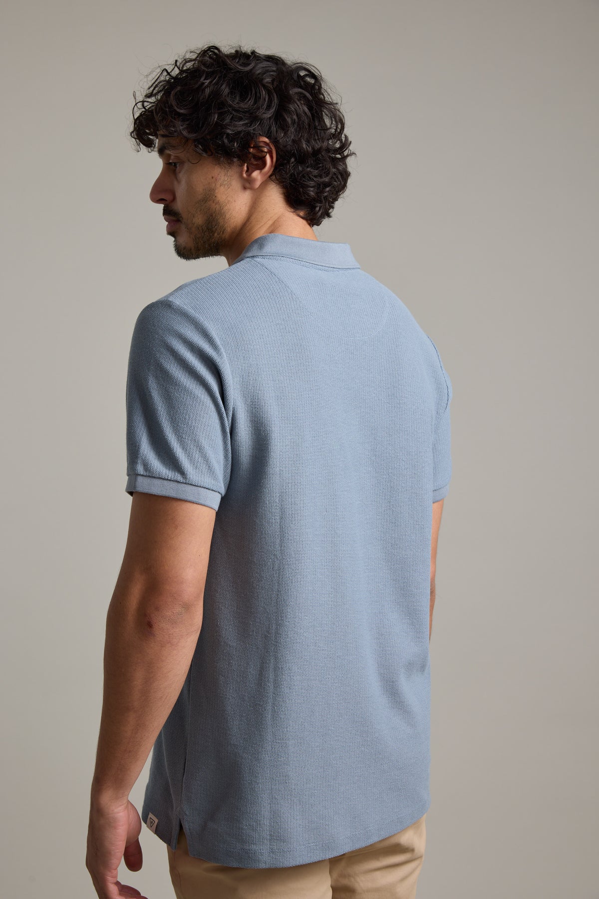 Barkers Winfield Textured Polo in steel, additional view