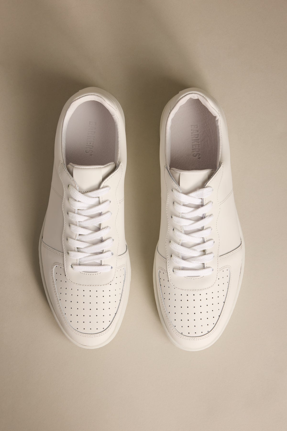 Barkers Jean Court Sneaker in white, alternate view