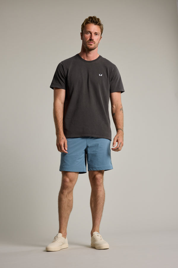 Barkers Davis Weekend Short in stone blue, additional view