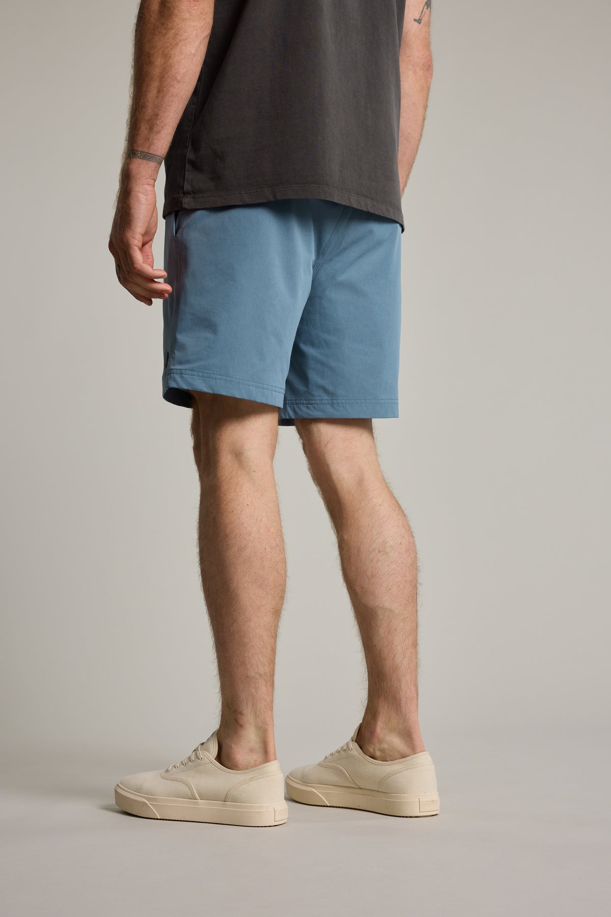 Barkers Davis Weekend Short in stone blue, additional view