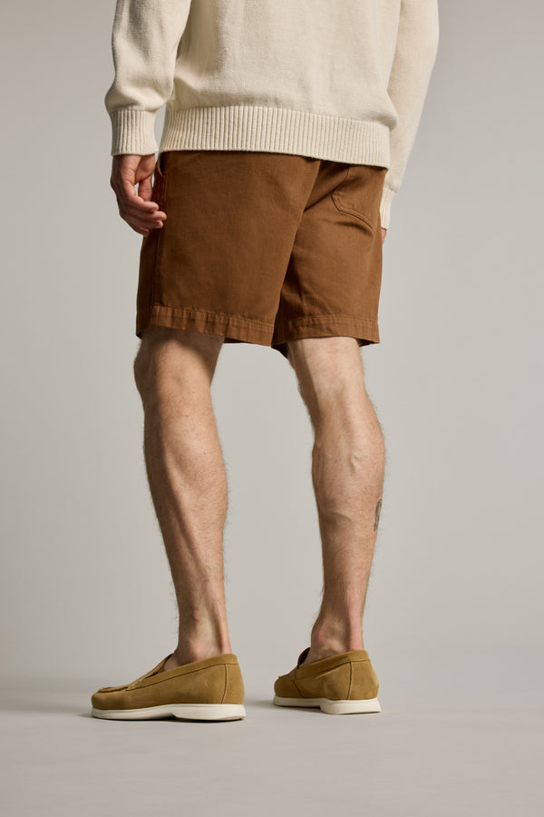 Barkers Harley GD Weekend Short in tobacco, relaxed fit, additional view