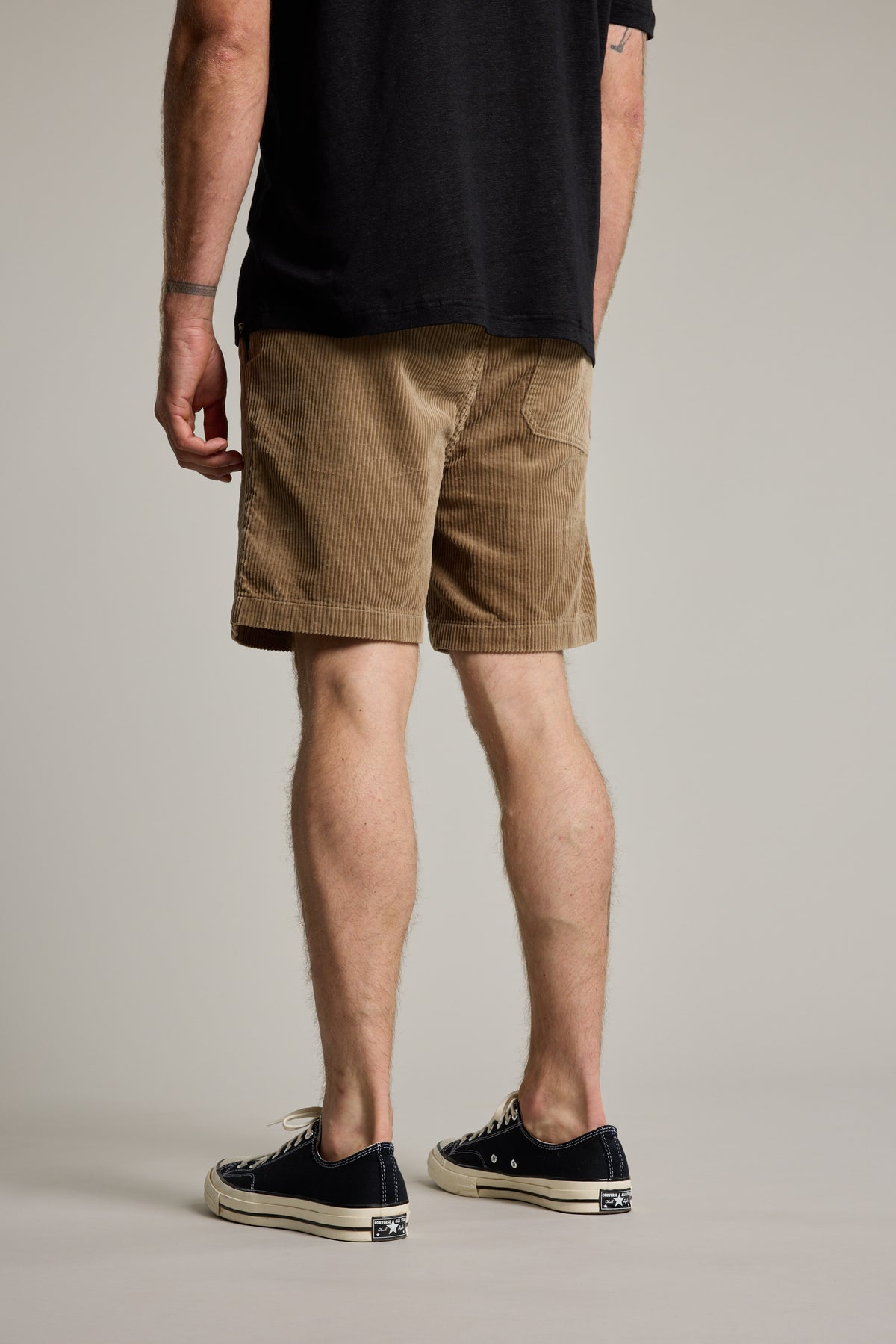 Barkers Lennox Cord Weekend Short in taupe, additional view