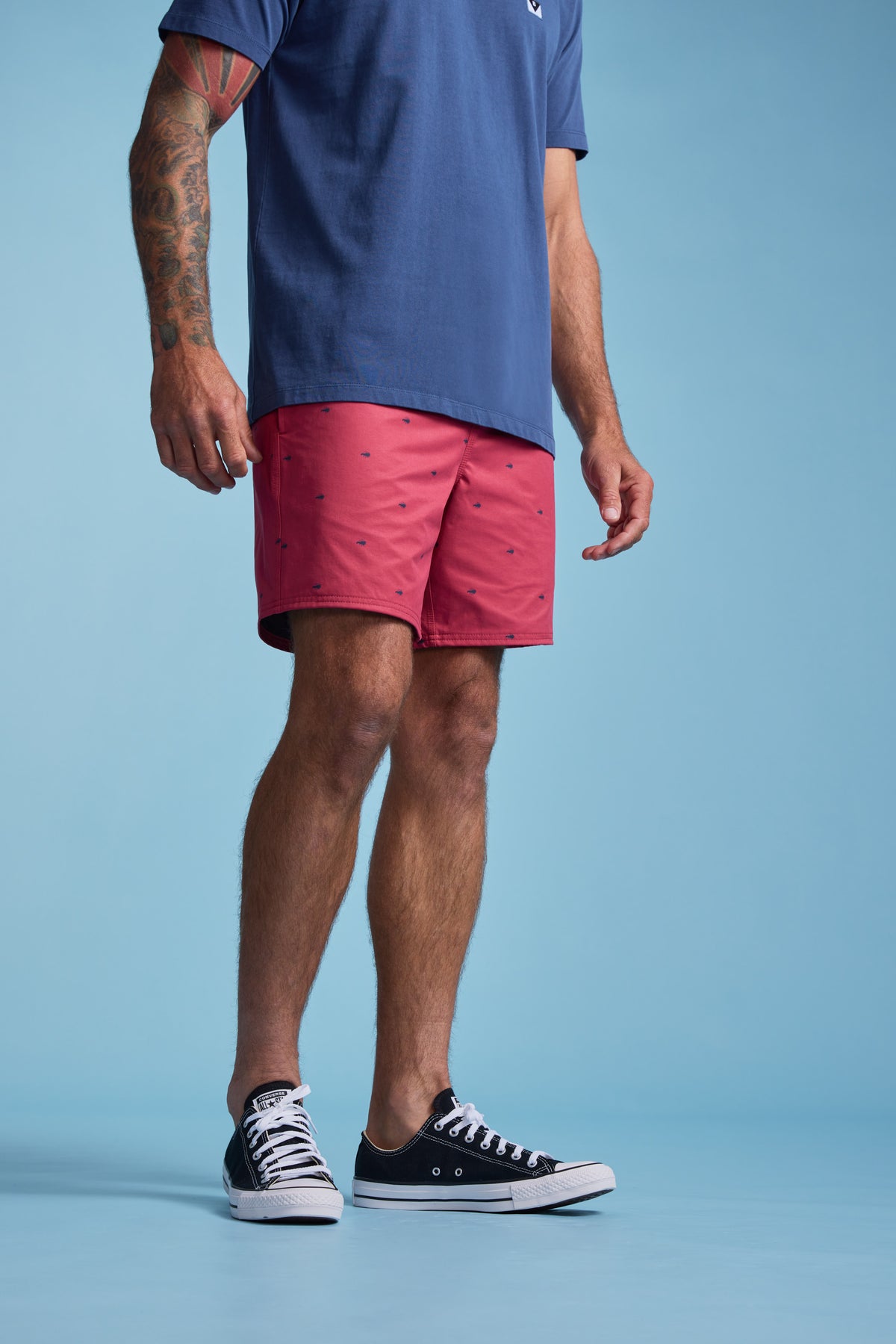 Barkers Crayfish Print Volley in berry, additional view