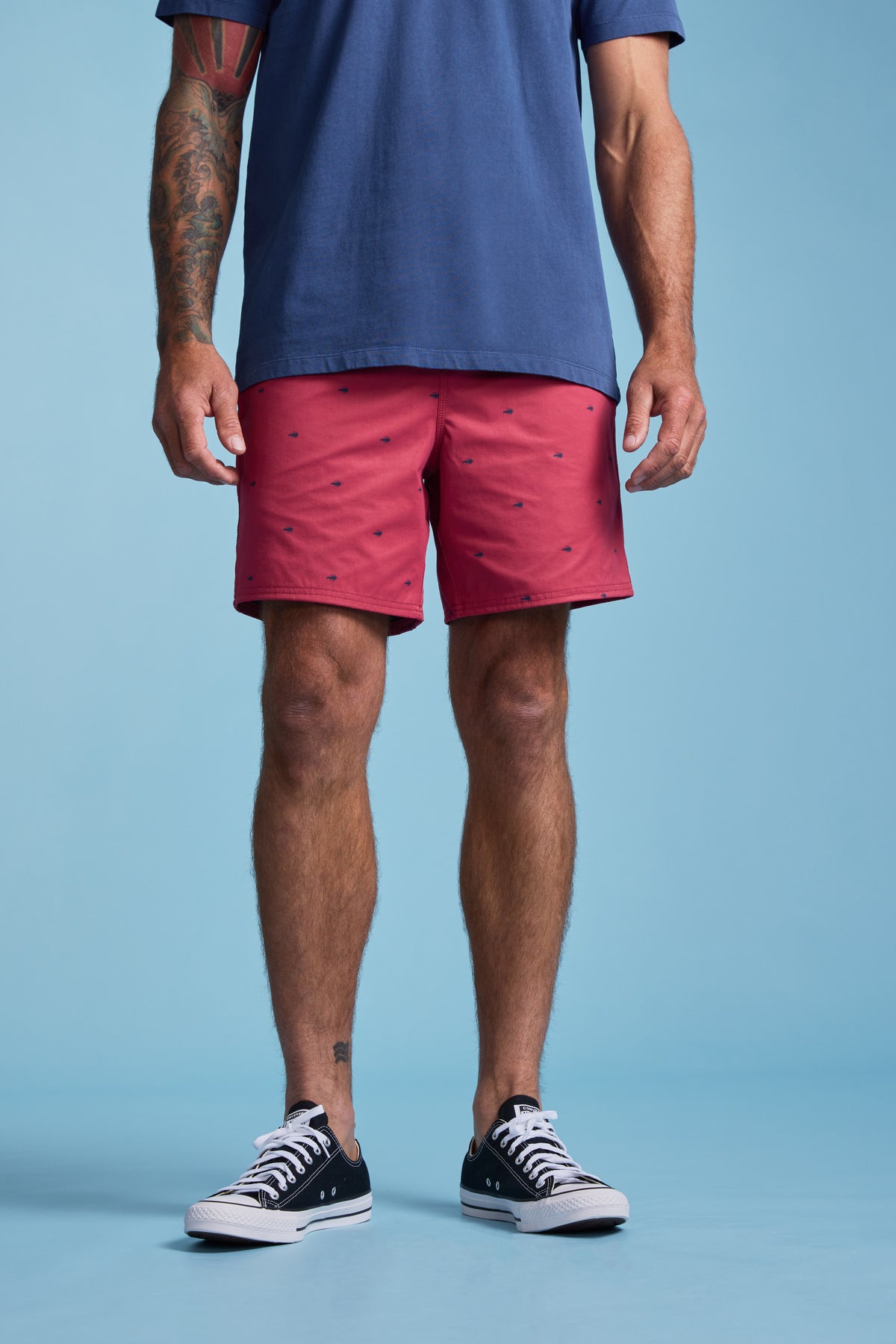 Barkers Crayfish Print Volley in berry, additional view