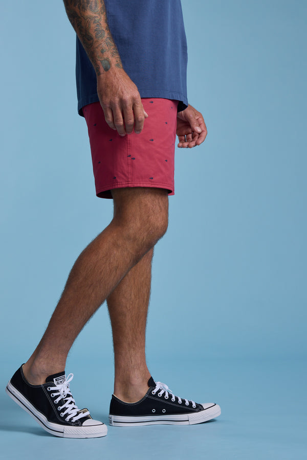 Barkers Crayfish Print Volley in berry, additional view
