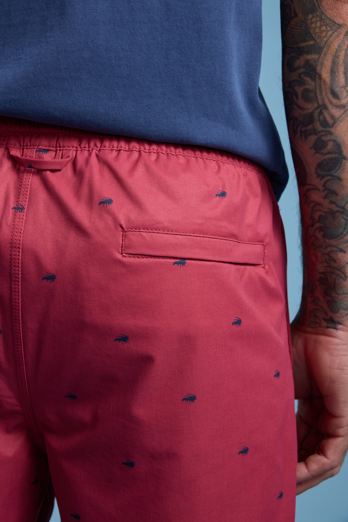 Barkers Crayfish Print Volley in berry, additional view
