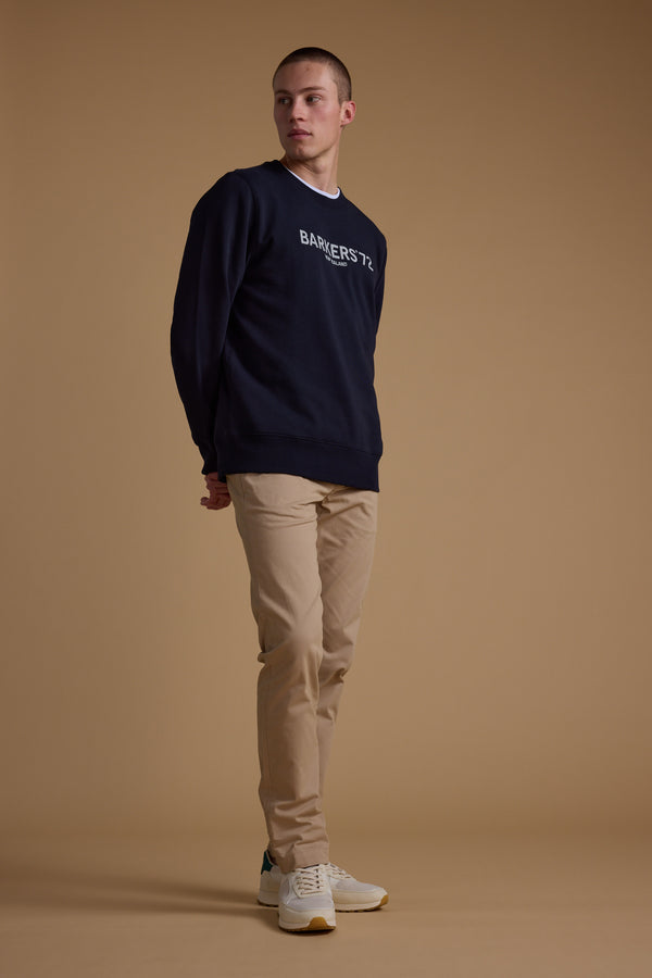 Barkers 1972  Crew in navy, cotton, alternate view