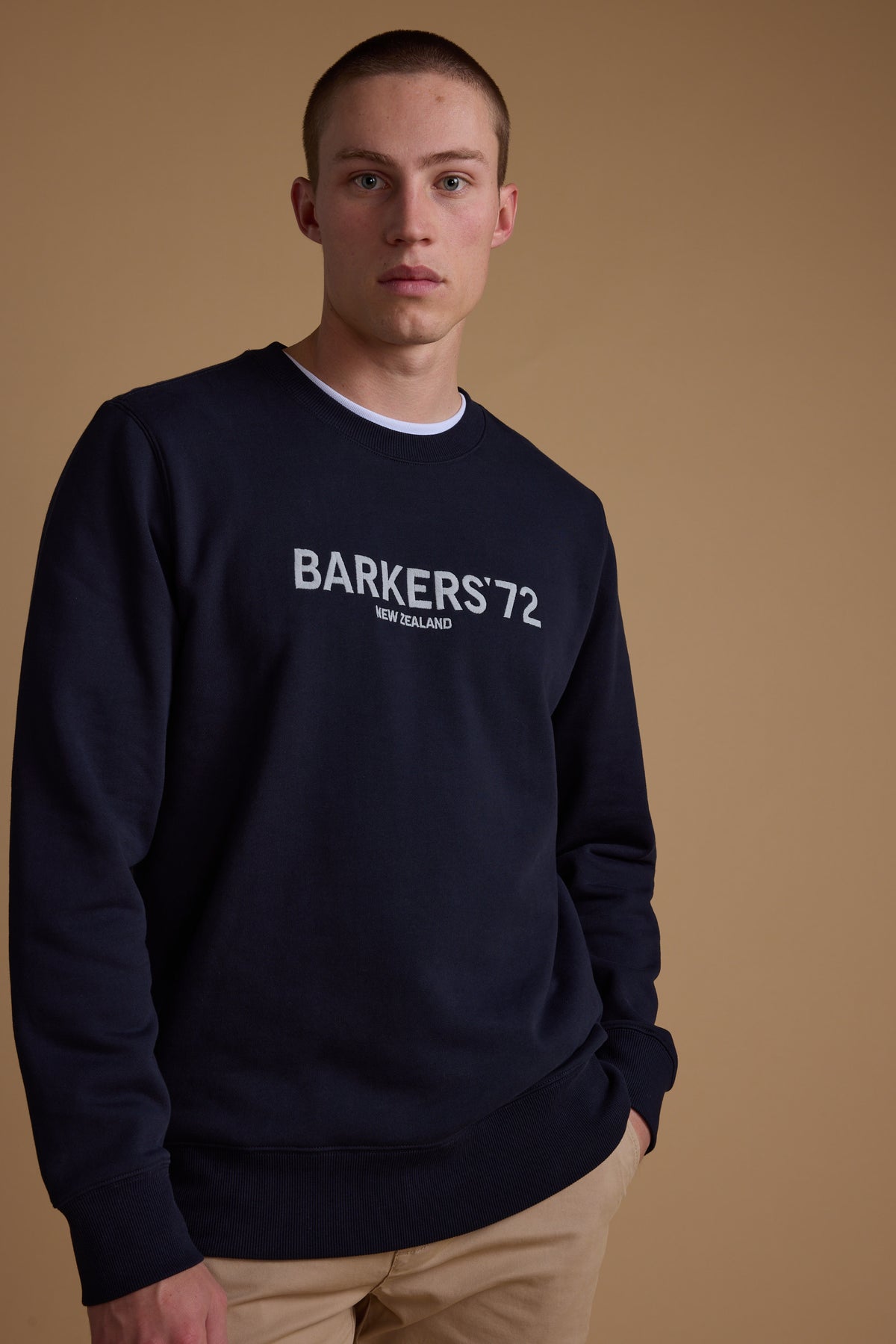 Barkers 1972  Crew in navy, cotton, additional view