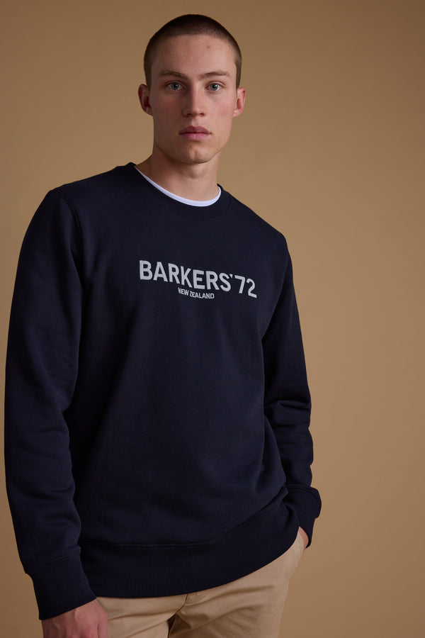Barkers 1972  Crew in navy, cotton, additional view