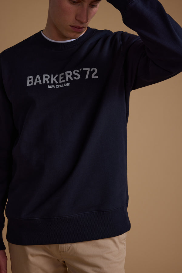 Barkers 1972  Crew in navy, cotton, additional view