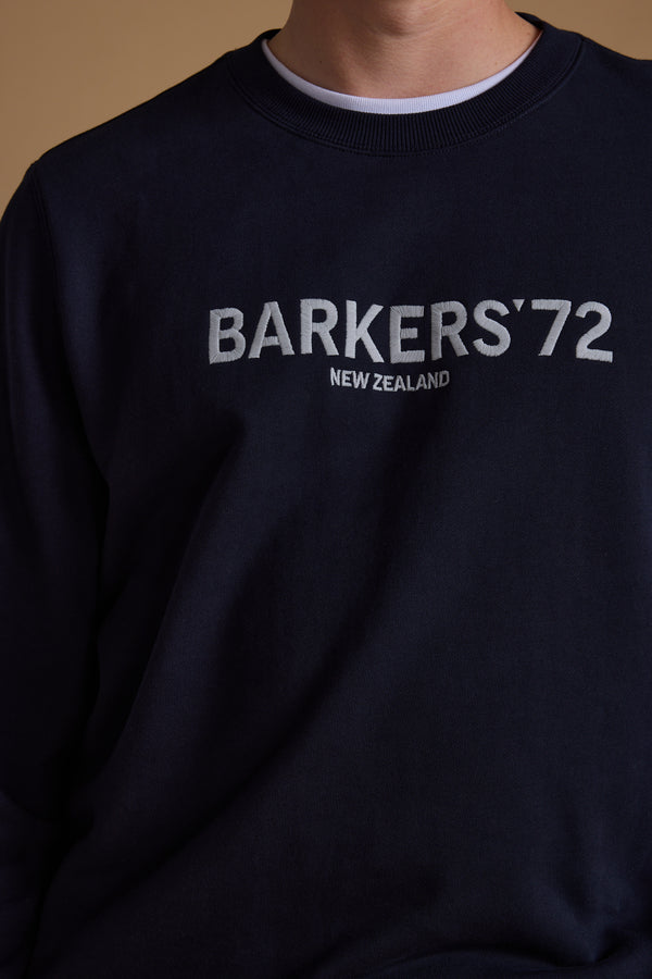 Barkers 1972  Crew in navy, cotton, additional view