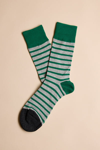 Barkers Mojave Stripe Sock in green