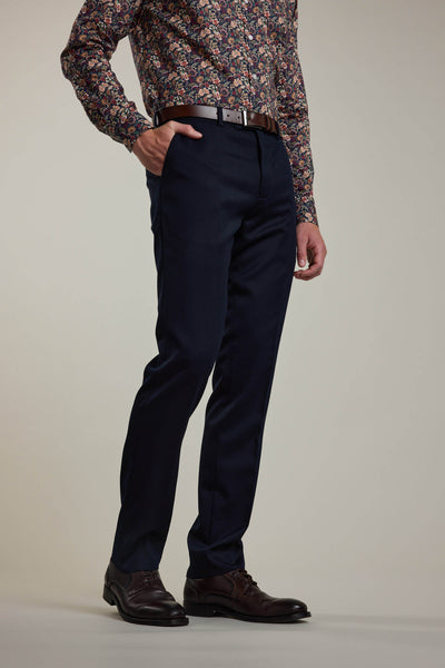 Barkers Croydon Twill Suit Trouser in navy