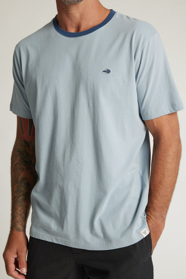 Barkers Bailey Peached Tee in stone blue, additional view